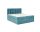 TYP 50  azúrkék kárpitozott boxspring ágy 180*200