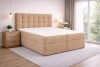 TYP 50  bézs kárpitozott  boxspring ágy 140*200