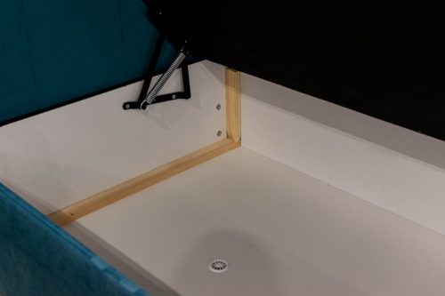 TYP 50  bézs kárpitozott  boxspring ágy 140*200