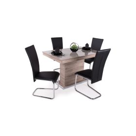   Flóra Plusz étkezőasztal Paulo székekkel  - étkezőgarnitúra