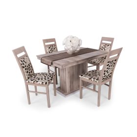 Léna szék Flóra étkezőasztallal  - étkezőgarnitúra