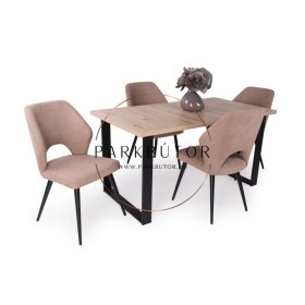 Zoé  étkezőasztal Aspen székkel  - étkezőgarnitúra