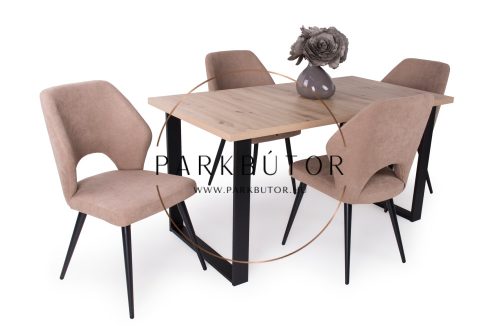 Zoé  étkezőasztal Aspen székkel  - étkezőgarnitúra