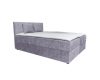 ATOS középszürke kárpitozott boxspring ágy 180*200