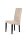 BERTA Elegant wenge-beige szék velúr hatású kárpittal