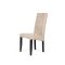 BERTA Elegant wenge-beige szék velúr hatású kárpittal