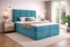 TYP 57 azúrkék kárpitozott  boxspring ágy 180*200