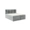 TYP 57 szürke kárpitozott boxspring ágy 140*200