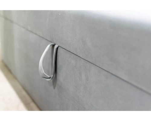 TYP 57 szürke kárpitozott boxspring ágy 140*200