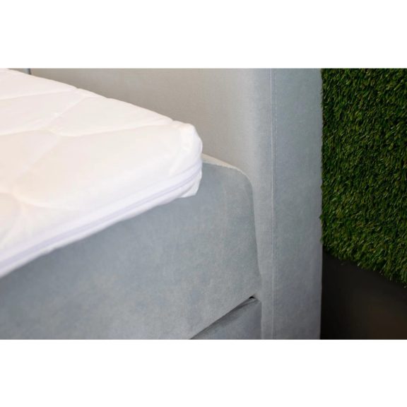 TYP 57 szürke kárpitozott boxspring ágy 140*200