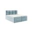 TYP 57 világoskék kárpitozott boxspring ágy 140*200