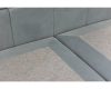 TYP 57 világoskék kárpitozott boxspring ágy 140*200