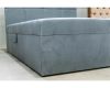 TYP 57 világoskék kárpitozott boxspring ágy 140*200