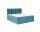 TYP 57 azúrkék kárpitozott boxspring ágy 160*200