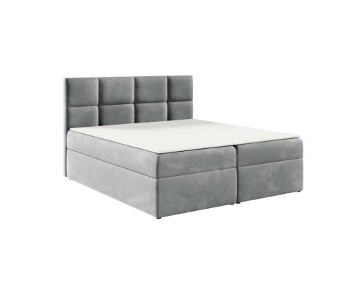 TYP 57 szürke kárpitozott boxspring ágy 160*200