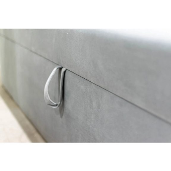 TYP 57 sötétbarna kárpitozott boxspring ágy 140*200