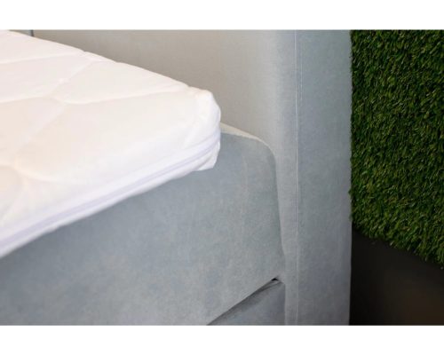 TYP 57 sötétbarna kárpitozott boxspring ágy 140*200