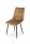 KITTY barna szék plüss kárpittal, állítható hátsó lábakkal
