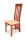 LARA különleges háttámlájú klasszikus calvados szék világossárga kárpittal
