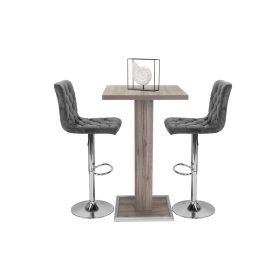   BAR san remo kisméretű étkezőasztal fém élvédős lábbal