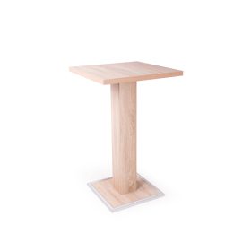   BAR sonoma kisméretű étkezőasztal fém élvédős lábbal