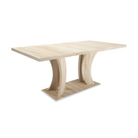 BELLA sonoma ívelt lábú étkezőasztal 170-es méretben