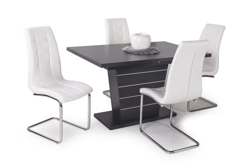 FANNI matt sötétszürke bővíthető modern étkezőasztal