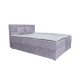 ARAMIS középszürke kárpitozott boxspring ágy 180*200