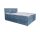 ARAMIS világoskék kárpitozott boxspring ágy 180*200