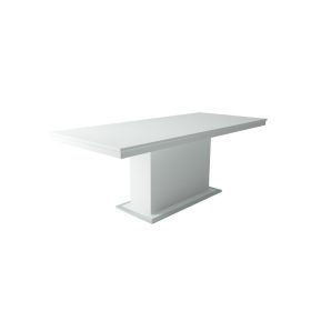   FLÓRA rusztik fehér bővíthető modern étkezőasztal 160-as méretben