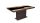 FLÓRA PLUSZ wenge bővíthető epoxy étkezőasztal festett üveglappal (aristan tölgy - fekete betéttel) 2 méretben 