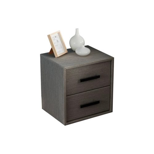 Suna kárpitozott 2 fiókos éjjeliszekrény