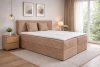 ATOS bézs kárpitozott boxspring ágy 160*200