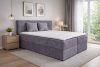 ATOS sötétszürke kárpitozott boxspring ágy 160*200