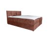ATOS barna kárpitozott boxspring ágy 180*200
