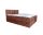 ATOS barna kárpitozott boxspring ágy 180*200