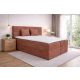 ATOS barna kárpitozott boxspring ágy 180*200