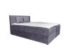 ATOS sötétszürke kárpitozott boxspring ágy 180*200