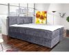 ATOS sötétszürke kárpitozott boxspring ágy 180*200