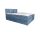 ATOS világoskék kárpitozott boxspring ágy 180*200