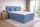 ATOS világoskék kárpitozott boxspring ágy 180*200