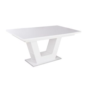 PRÁGA bővíthető modern rusztik fehér étkezőasztal