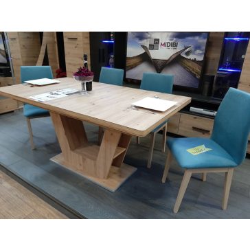 PRÁGA bővíthető modern artisan tölgy étkezőasztal