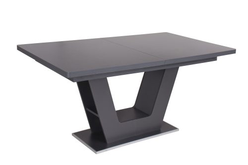 PRÁGA bővíthető modern matt sötétszürke étkezőasztal 