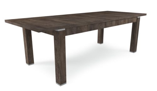 TONY bővíthető masszív hatású iszap tölgy étkezőasztal 160-as méretben