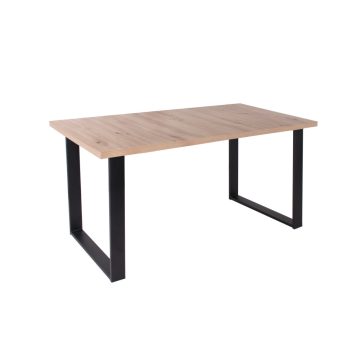 ZOÉ porfestett lábú modern artisan tölgy étkezőasztal
