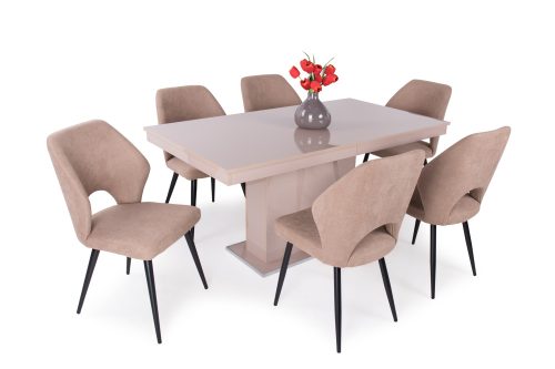 Fényes Flóra étkezőasztal Aspen székkel - étkezőgarnitúra