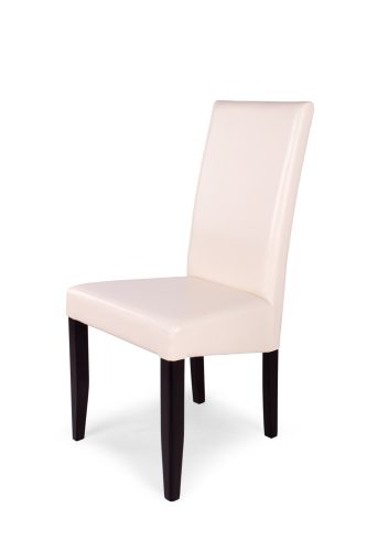 Berta magastámlás szék wenge -beige bőrrel