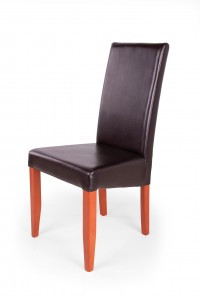 Berta magastámlás szék calvados-barna bőrrel