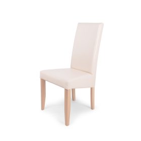 Berta magastámlás szék sonoma -beige bőrrel